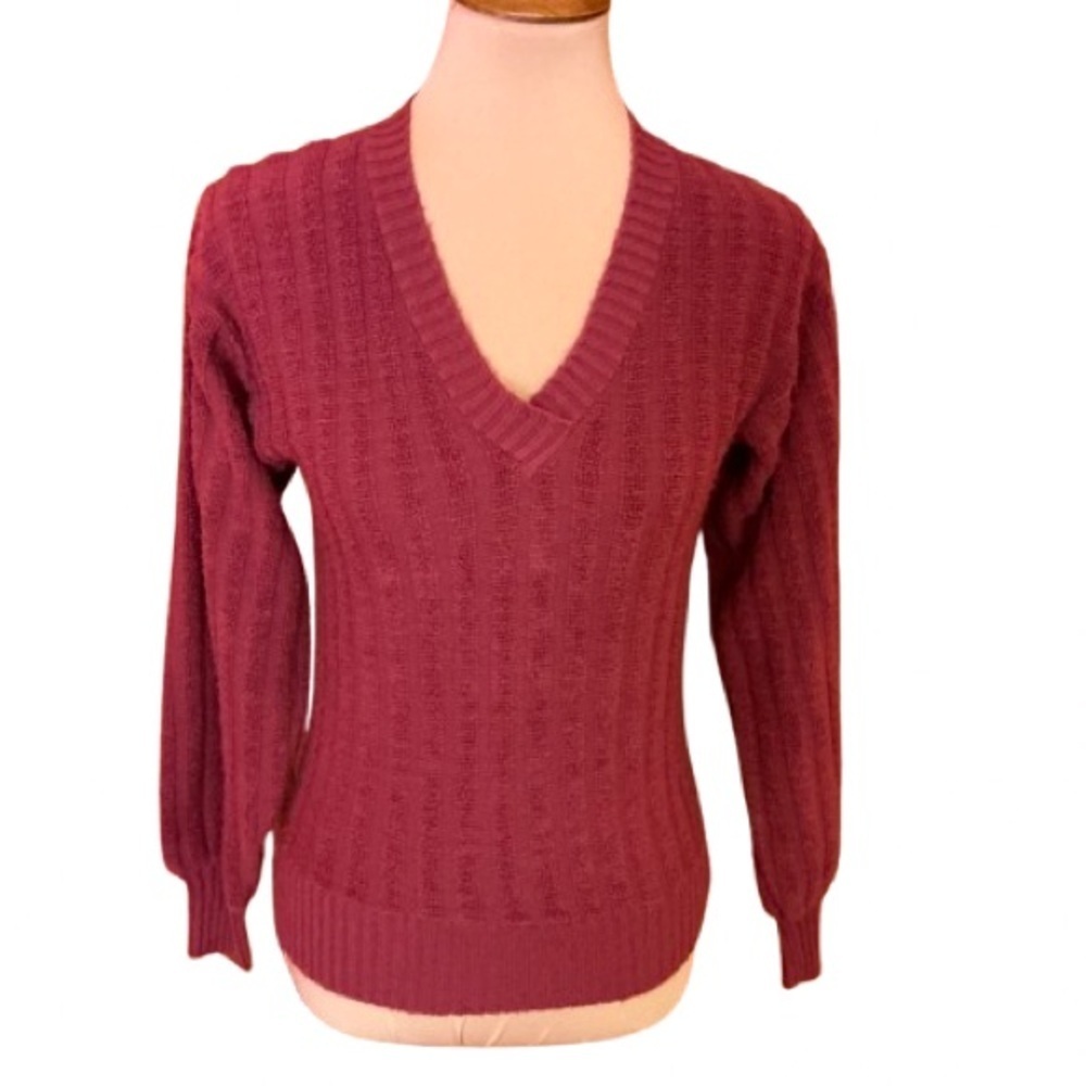 Vintage 70s v neck sweater